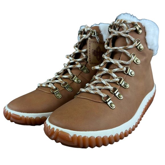 Skechers Women's Jagged Pond No Regrets Chestnut Brown Ankle Boots Sizes 6 - 9 - Picture 6 of 8